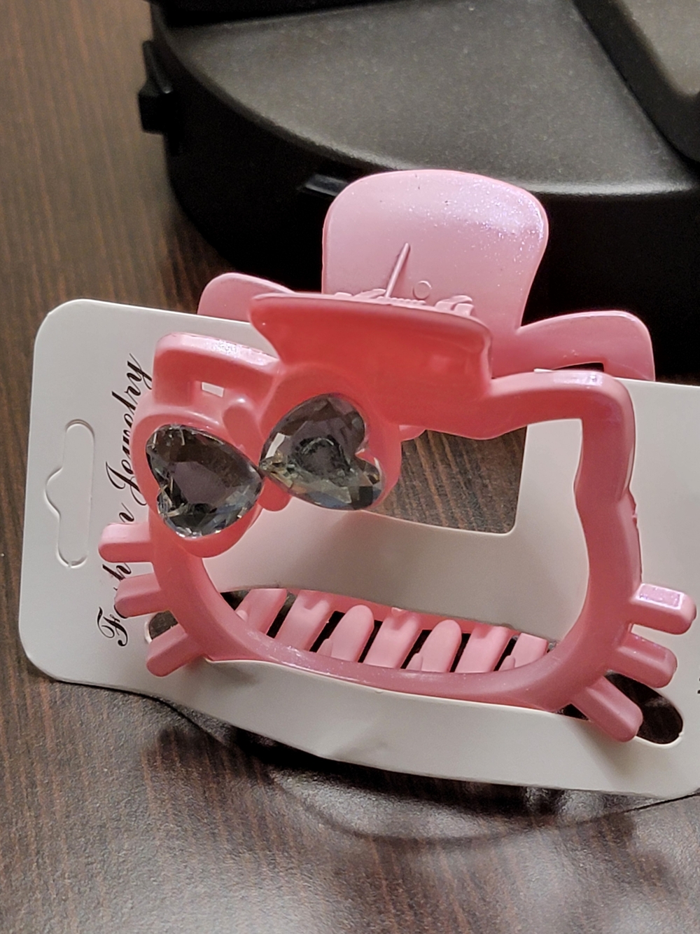 Pink Kitty With Bow Hair Claw